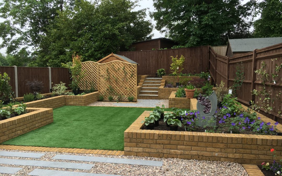 Raised beds in a new build garden