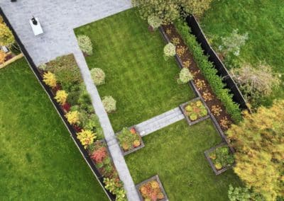 Drone footage taken by Inspirational Landscapes and Maintenance who are maintaining the garden I designed in 2021.